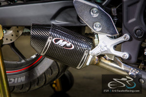 M4 Performance Exhaust Yamaha R3 2015-2020 Carbon Fiber Street Slayer Slip On