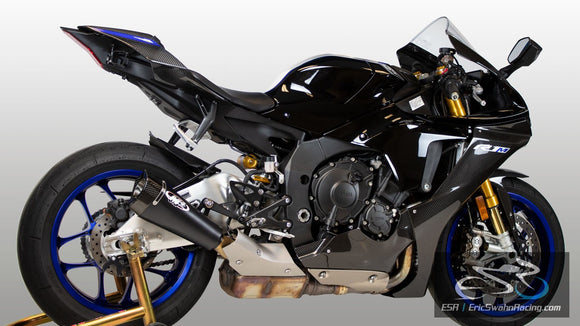 M4 Performance Motorcycle Exhaust Yamaha R1 2015-2019 Black RM1 Slip On