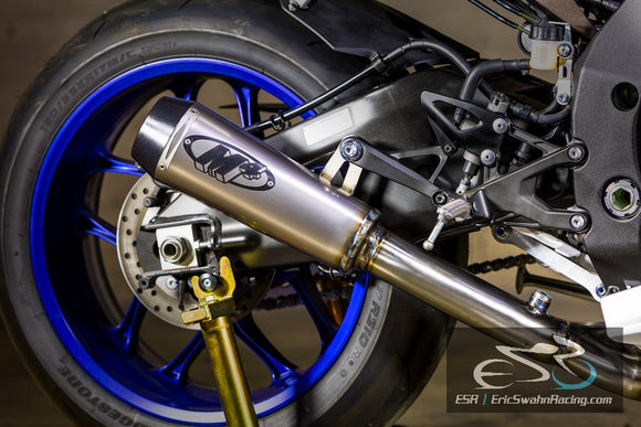 M4 Performance Exhaust Yamaha R1 2015-2019 GP2 Titanium Slip On w/ Cat. Elim