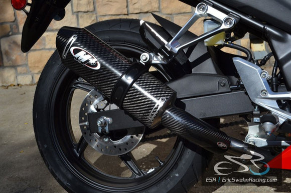 M4 Performance Exhaust Honda CBR300R / CB300F 2015-2020  Carbon Fiber Slip On