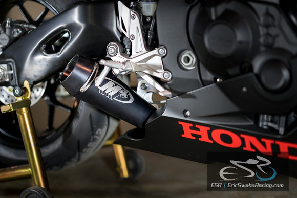 M4 Performance Motorcycle Exhaust Honda CBR1000RR 2017-2019 GP Black Slip On