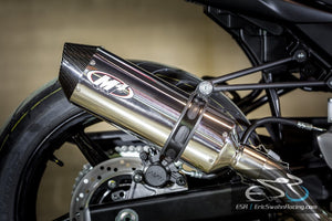M4 Performance Exhaust Suzuki  SV 650 2017-20 RACE Full System Polished Canister
