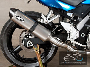 M4 Performance Motorcycle Exhaust Suzuki  SV 650 2004-2010 Titanium Slip On