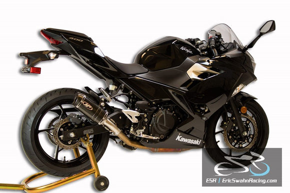 M4 Performance Kawasaki Sport Ninja 400 2018-2020 X-96 Carbon Fiber Slip On