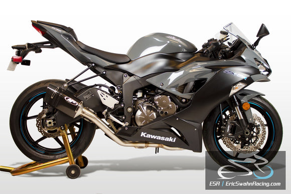 M4 Performance Exhaust Kawasaki Sport ZX6R 2009-2020 Full System Tech 1 Carbon