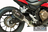 M4 Performance Motorcycle Exhaust Honda CBR500 2016-2018 Carbon Fiber Slip On