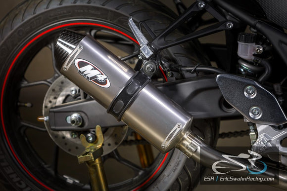 M4 Performance Motorcycle Exhaust Yamaha R3 2015-2020 Full System Titanium Can